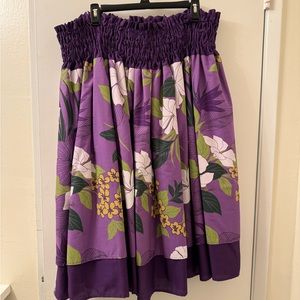 Made in Hawaii purple Hawaiian dress skirt